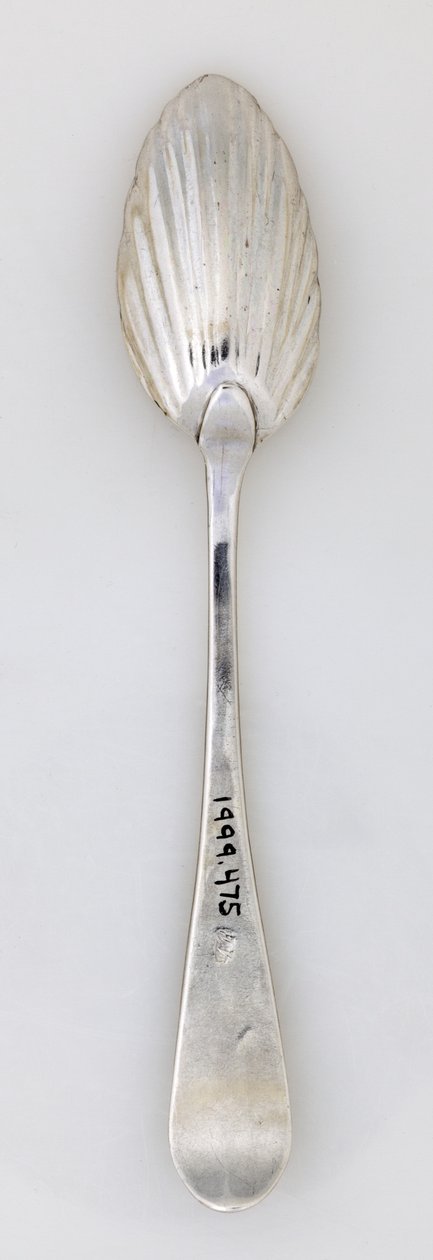 Geribbelde Theelepel, ca. 1785 door Paul Revere