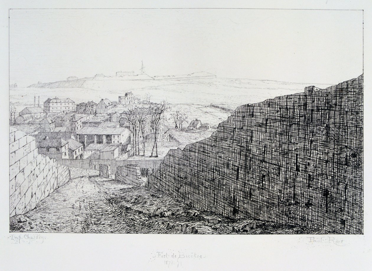 Fort de Bicetre, Beleg van Parijs, 1870-1871 door Paul Roux