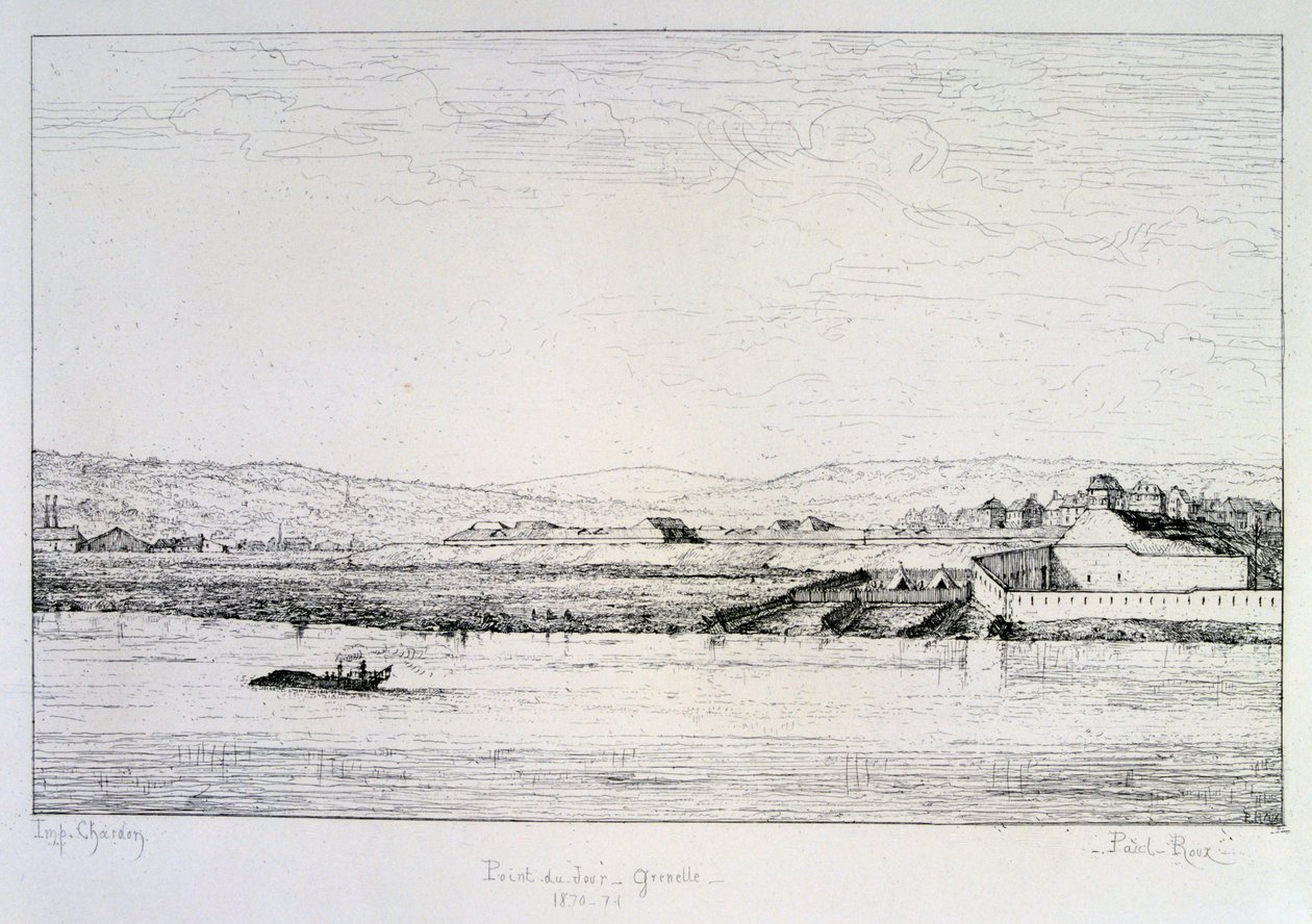 Point du Jour - Grenelle, Beleg van Parijs, 1870-1871 door Paul Roux
