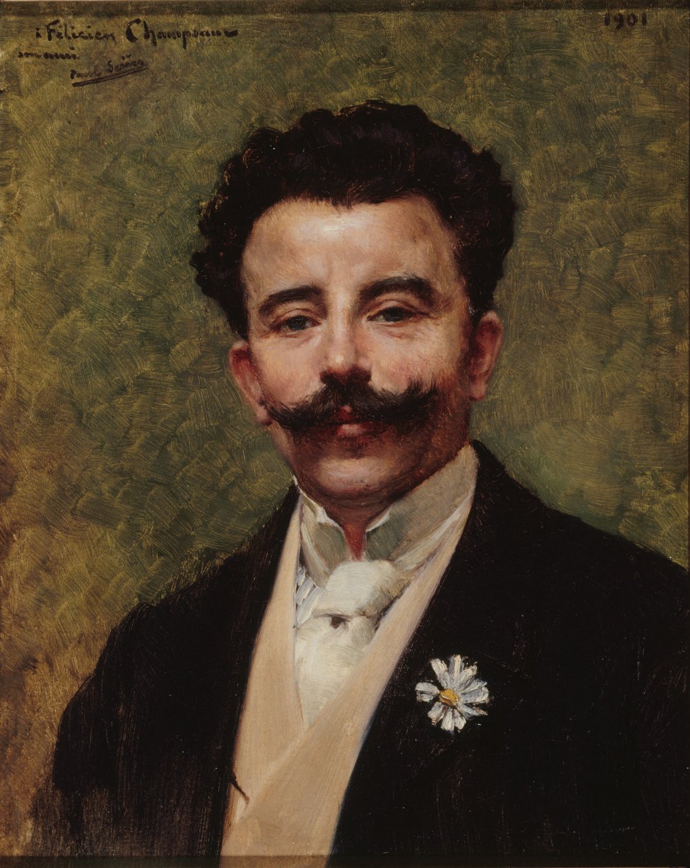 Portret van Félicien Champsaur door Paul Saïn