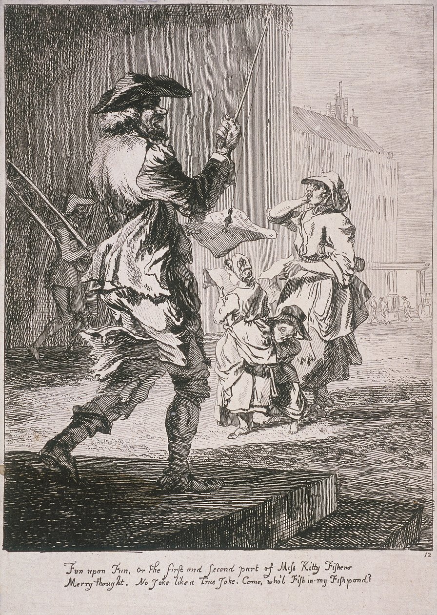 Straatartiesten, Kreten van Londen door Paul Sandby