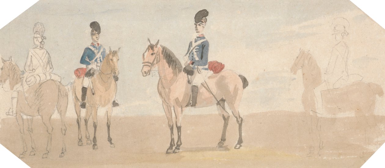 De Lichte Dragonders door Paul Sandby