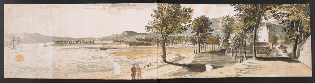 Uitzicht op Inveraray door Paul Sandby