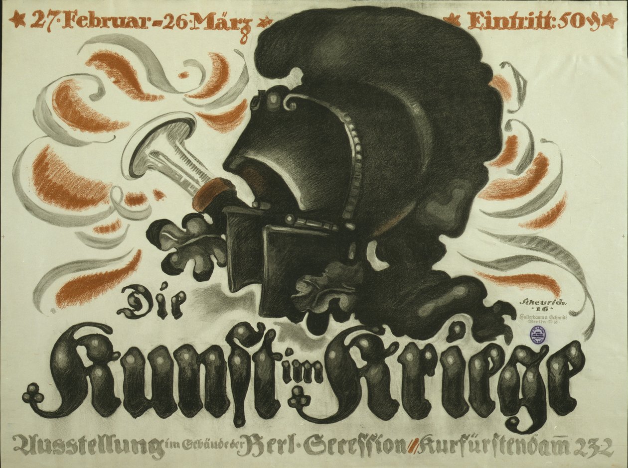 Poster die een tentoonstelling van 