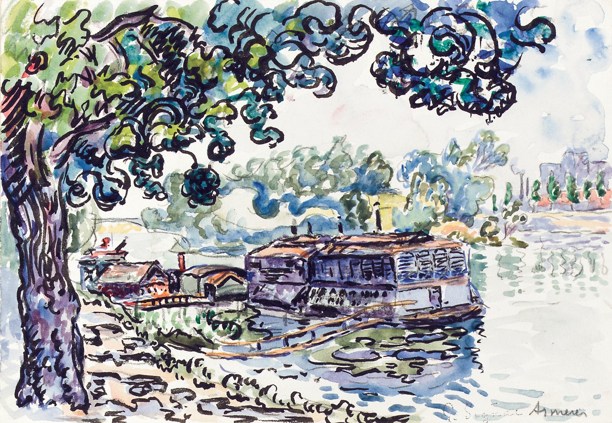 Asnières, ca. 1900-05 door Paul Signac