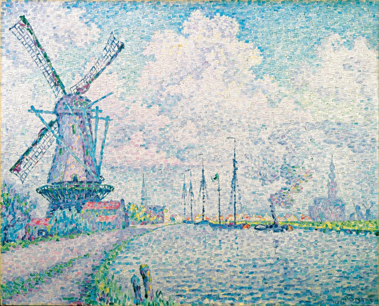 Canal of Overschie door Paul Signac