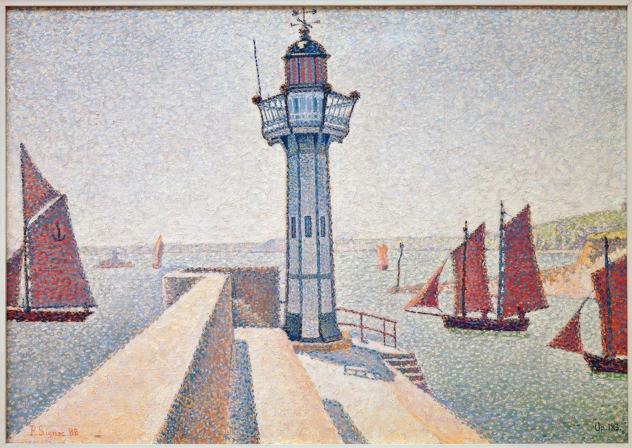 De vuurtoren van Portrieux door Paul Signac