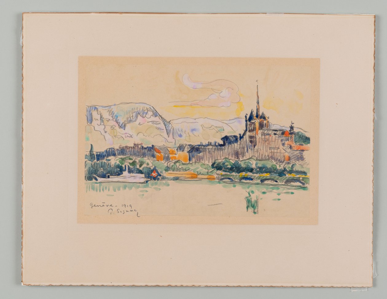 Genève door Paul Signac