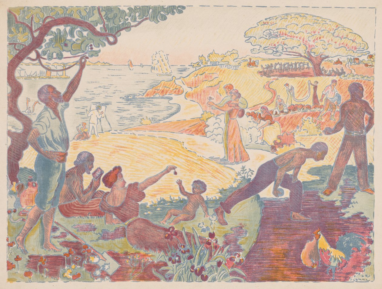 Harmonieuze tijden door Paul Signac