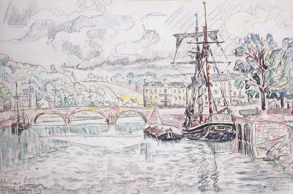 Hennebont door Paul Signac