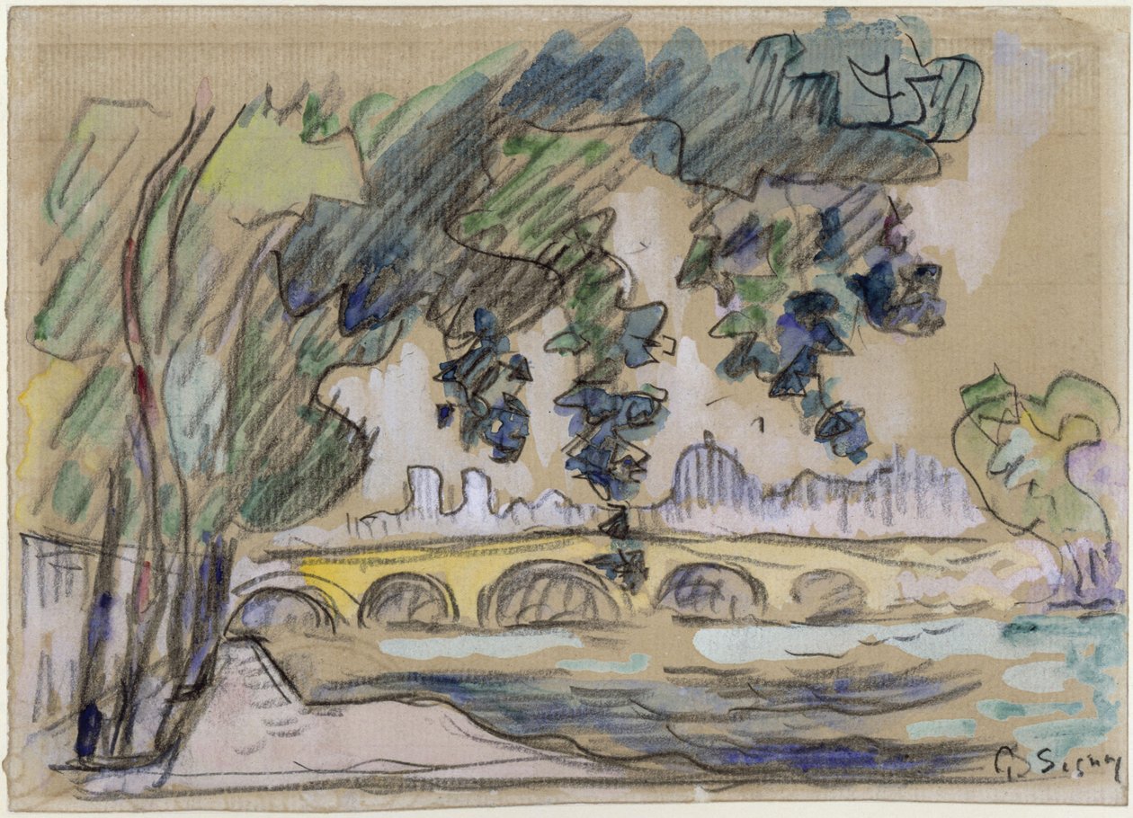 Seinebruggen door Paul Signac