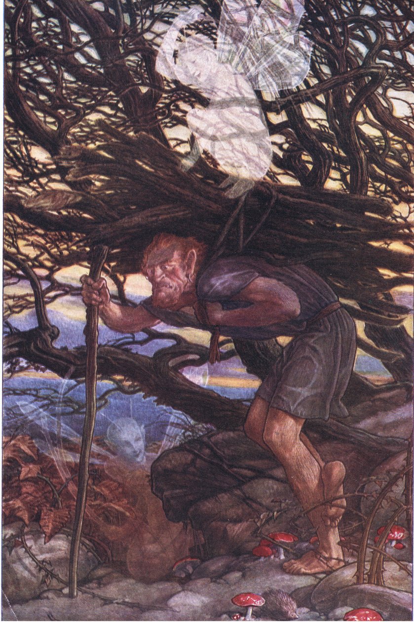En toch moet ik vloeken, illustratie uit De Storm, 1908 door Paul Vincent Woodroffe