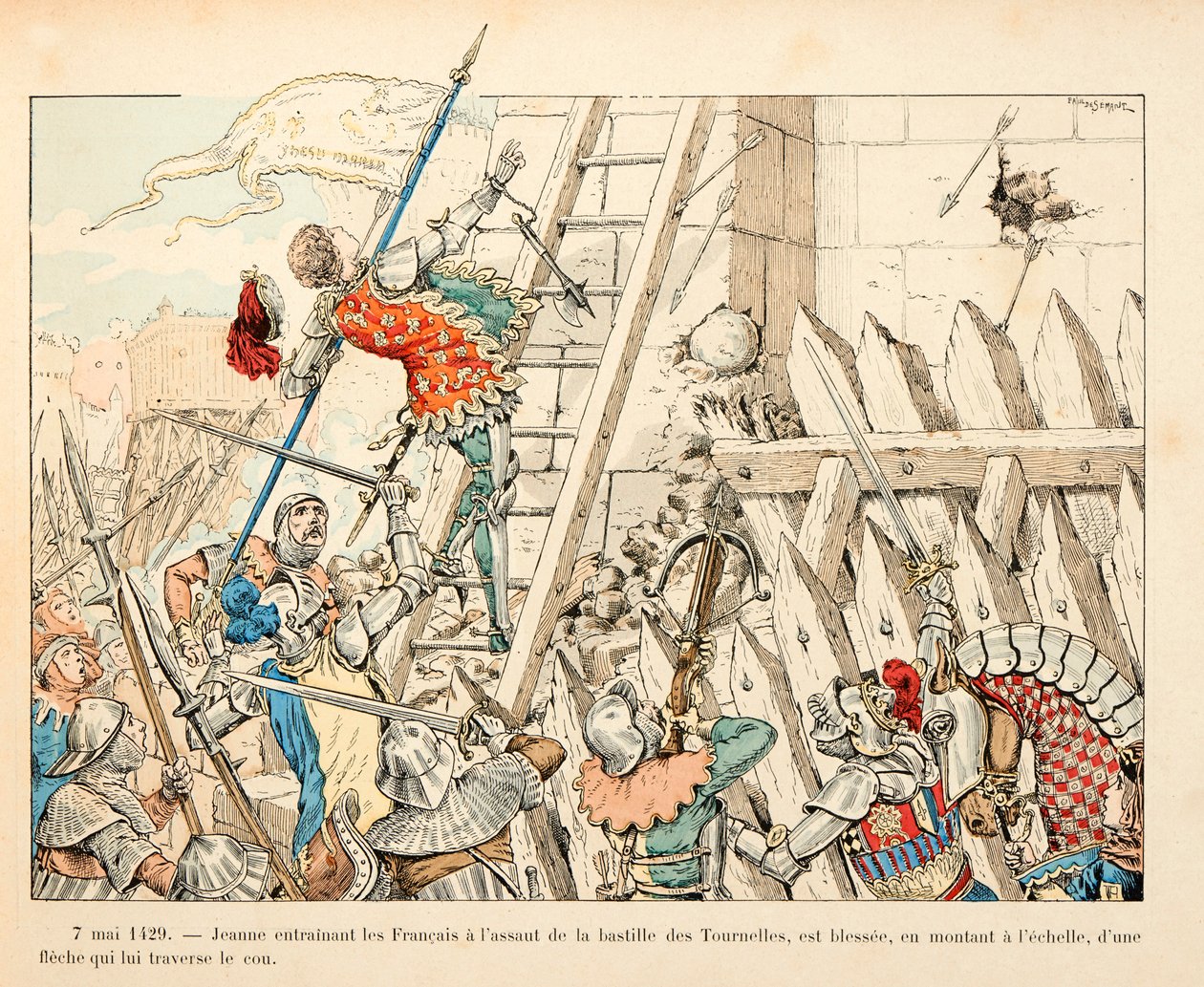 Illustratie uit het boek Jeanne d