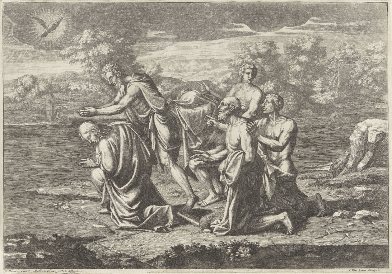 Doop van Christus in de Jordaan door Paul van Somer (II)
