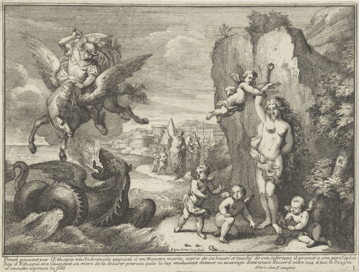 Perseus en Andromeda door Paul van Somer (II)