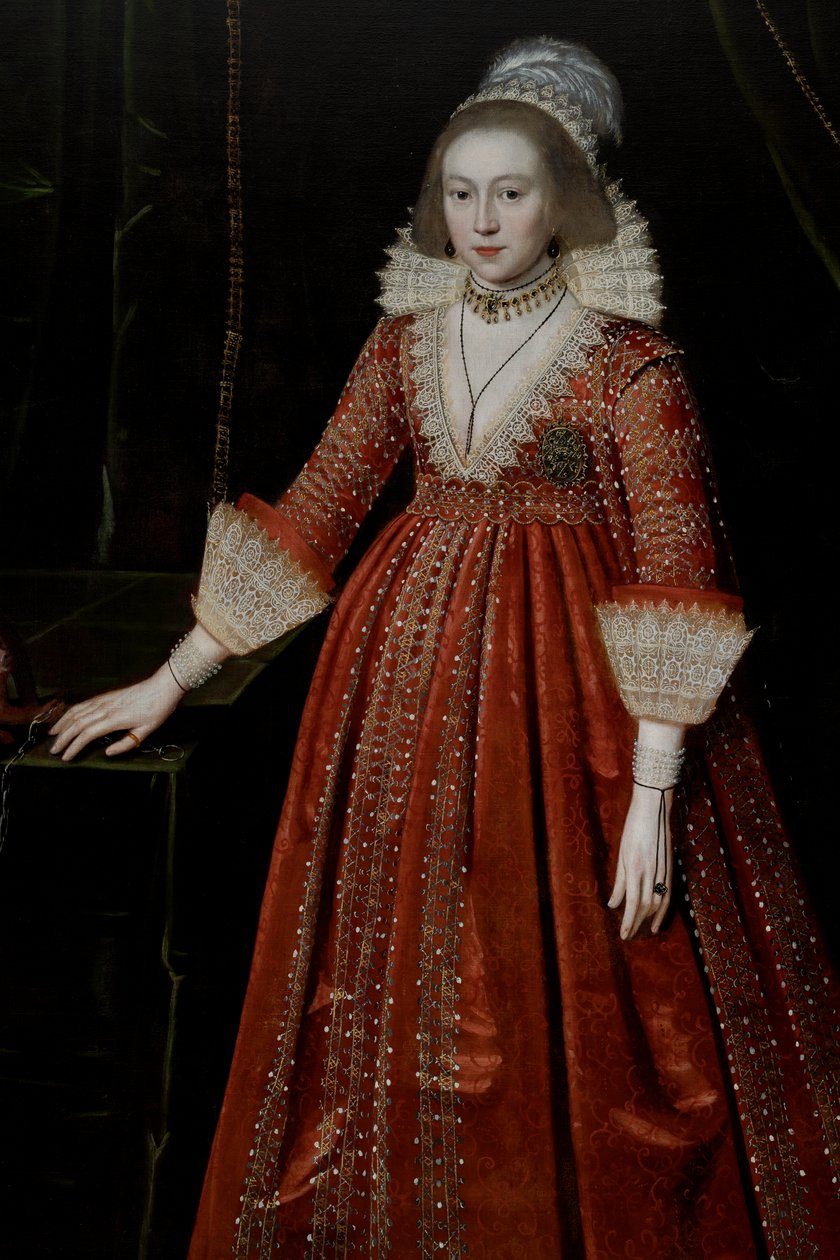 Koningin Elizabeth van Bohemen "De Winterkoningin" (1596-1662) door Paul van Somer