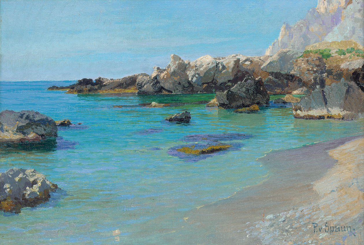 Aan de kust van Capri door Paul von Spaun
