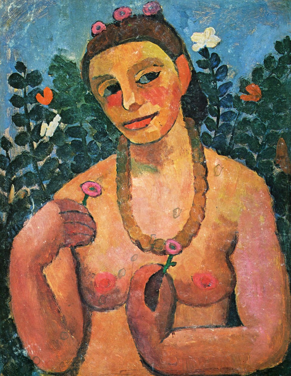 Zelfportret door Paula Modersohn-Becker