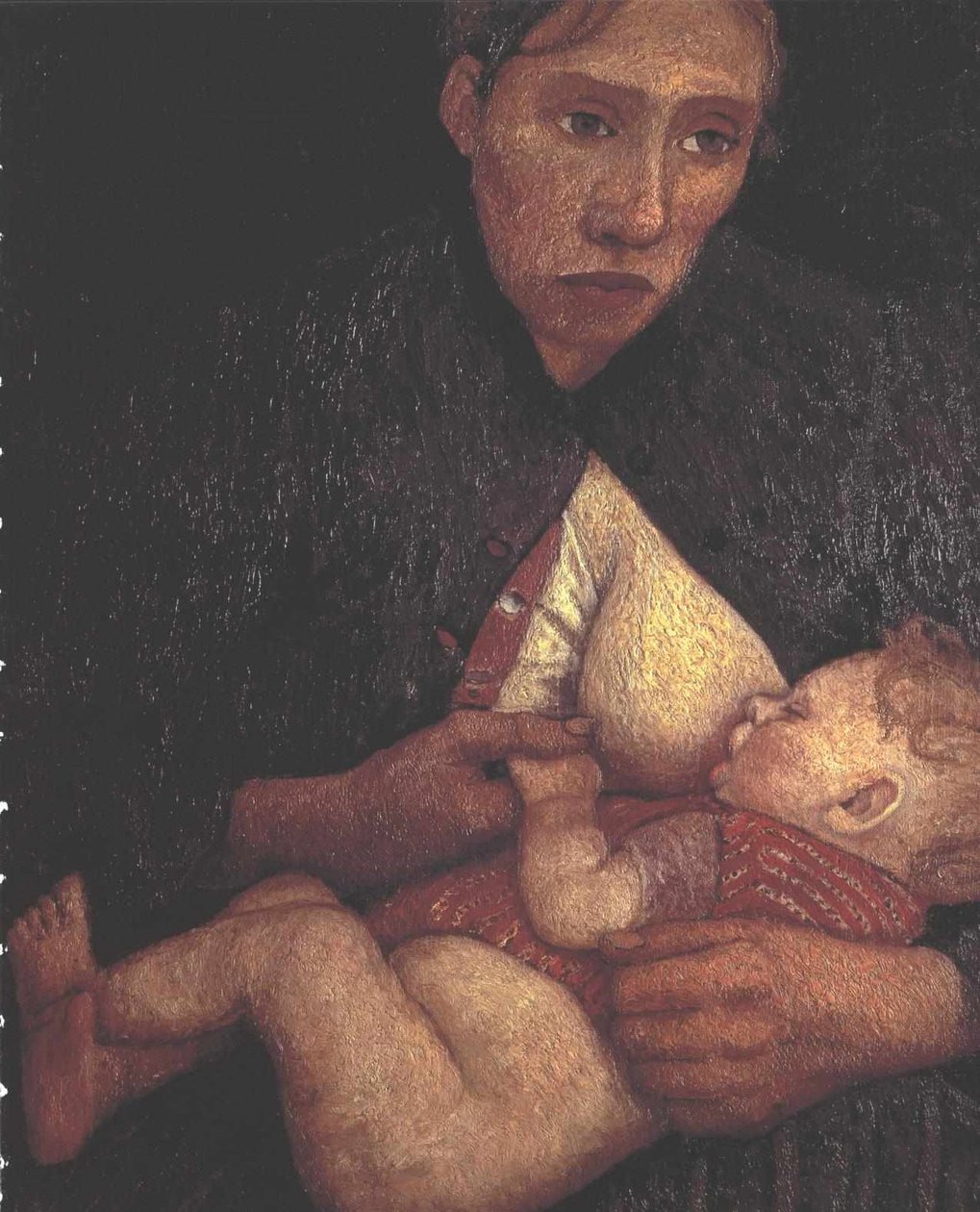 Borstvoedende moeder door Paula Modersohn Becker