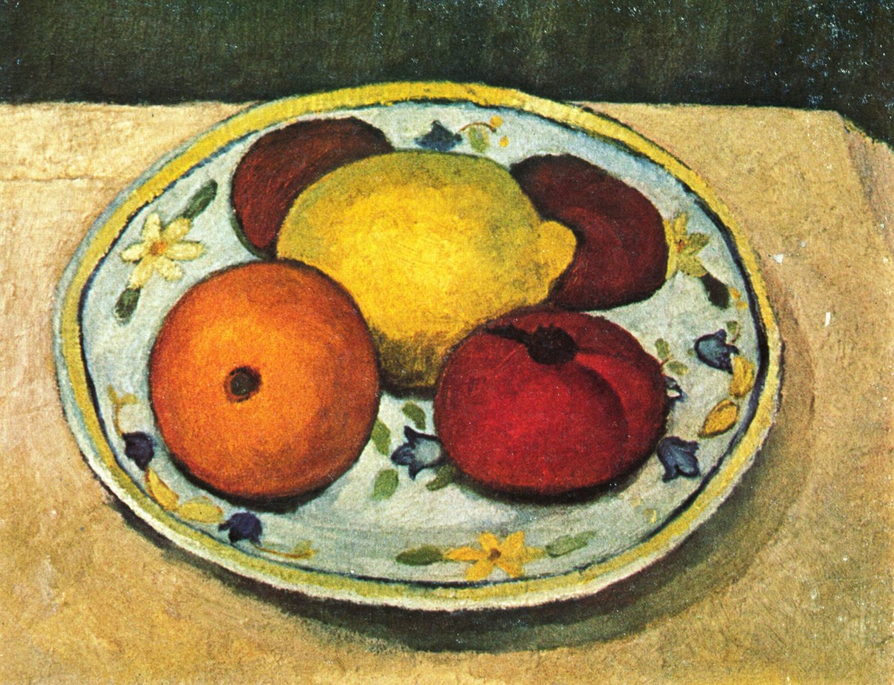 Stilleven met citroen, sinaasappel en tomaat door Paula Modersohn Becker