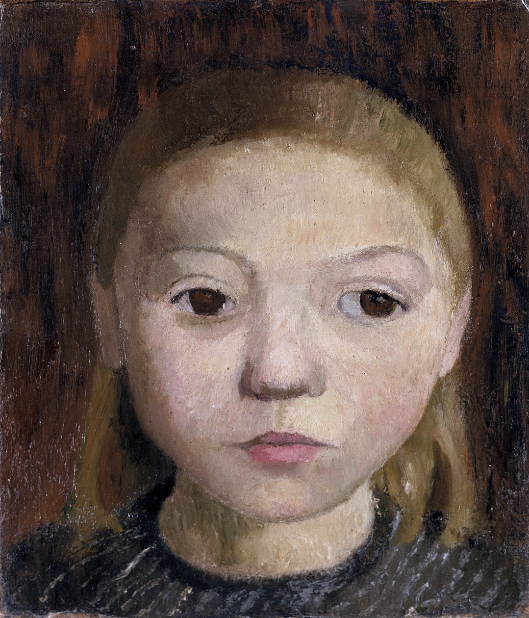 Hoofd van een meisje door Paula Modersohn-Becker