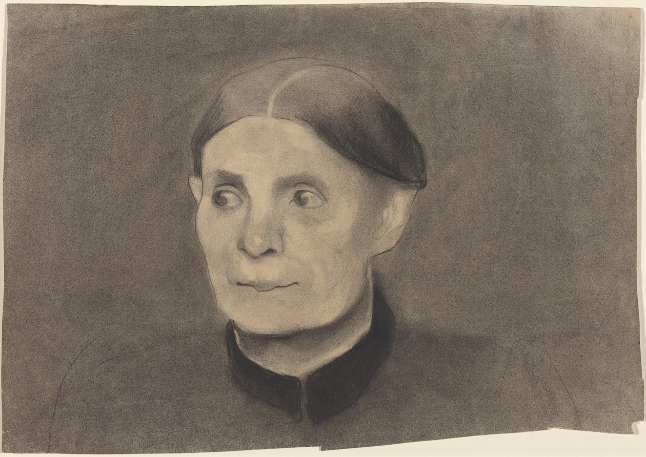 Portret van een vrouw door Paula Modersohn-Becker