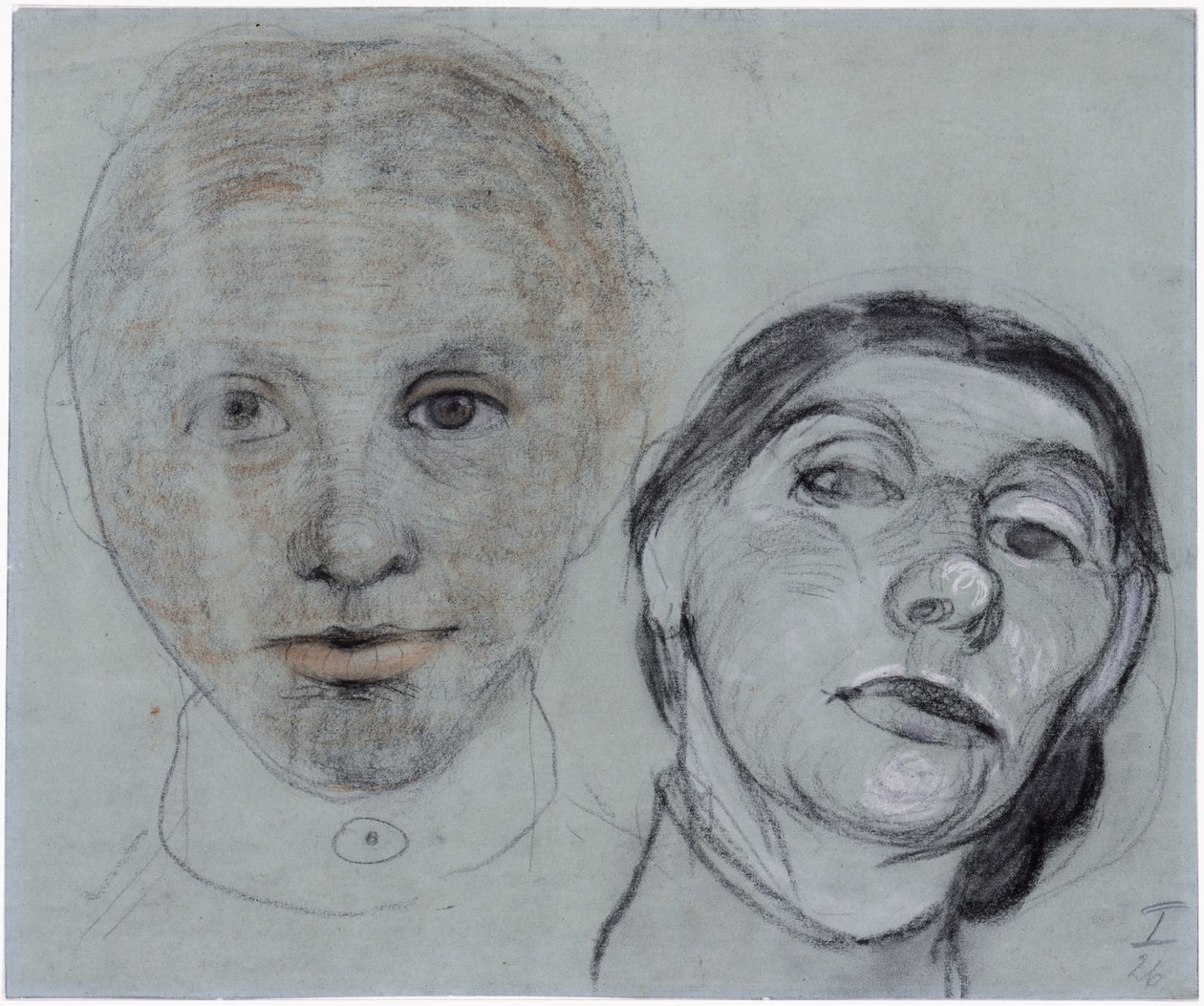 Twee hoofden door Paula Modersohn-Becker