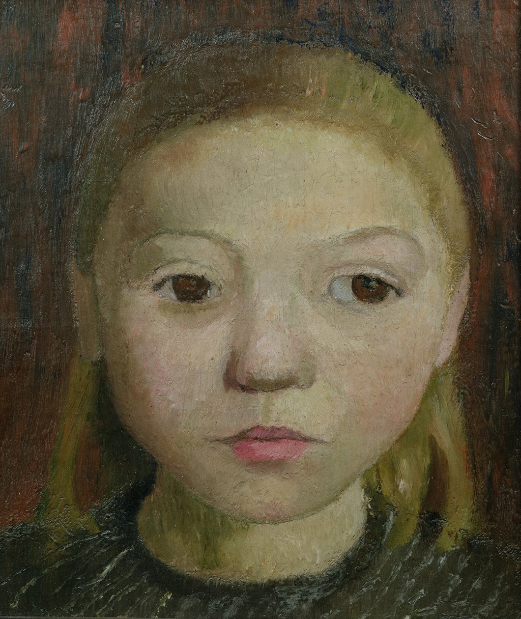 Hoofd van een Meisje door Paula Modersohn Becker