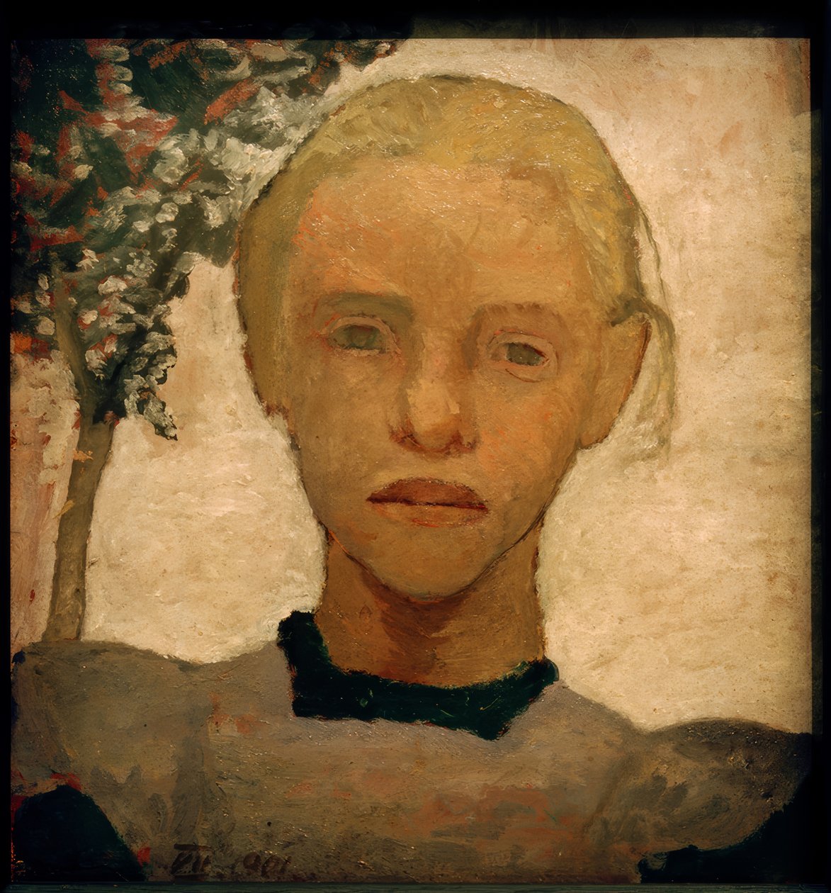 Meisjeshoofd door Paula Modersohn-Becker