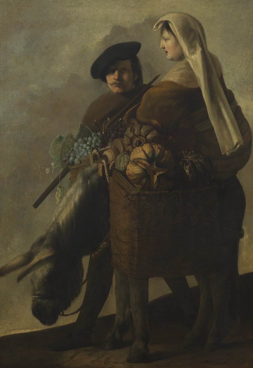 Vruchtenplukkers, ca. 1650 door Paulus Bor