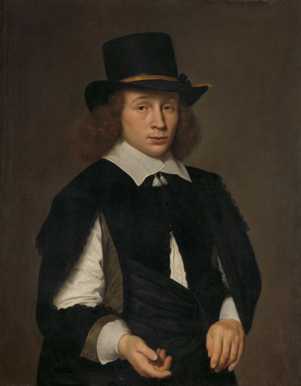 Portret van Dirck Hendrick Meulenaer, ca.1645 (olieverf op doek) door Paulus Hennekyn