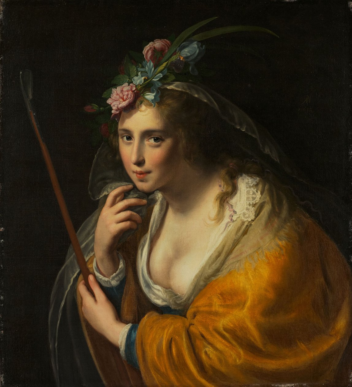 Herdersmeisje door Paulus Moreelse