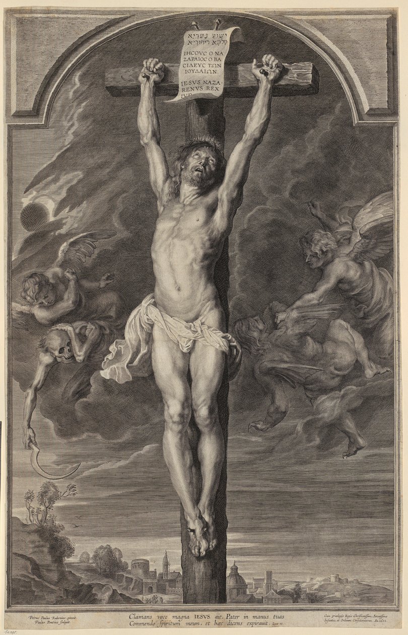 Christus aan het kruis door Paulus Pontius