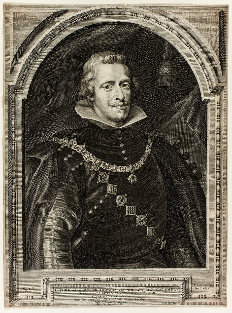 Filips IV, koning van Spanje door Paulus Pontius