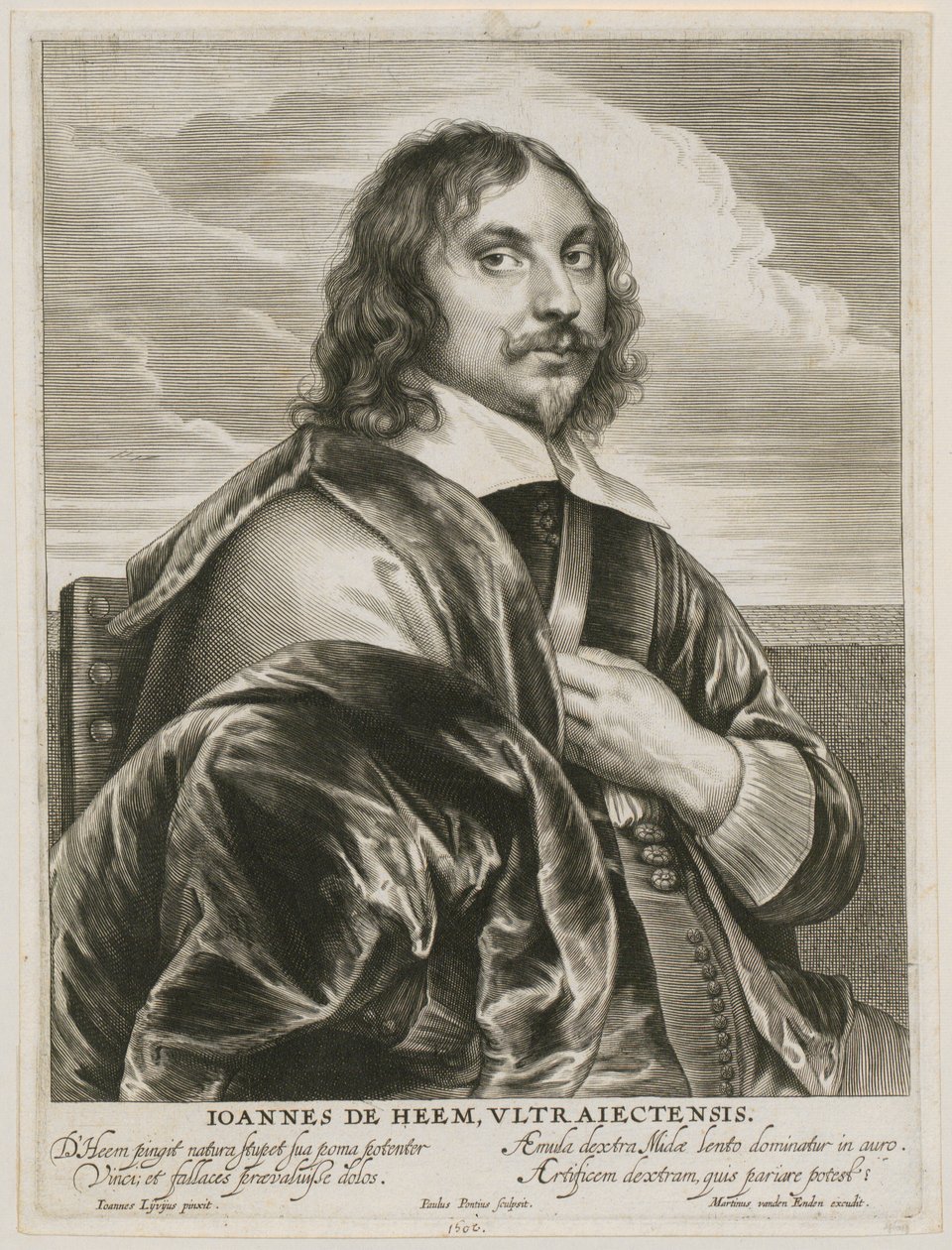 Portret van Johannes de Heem door Paulus Pontius