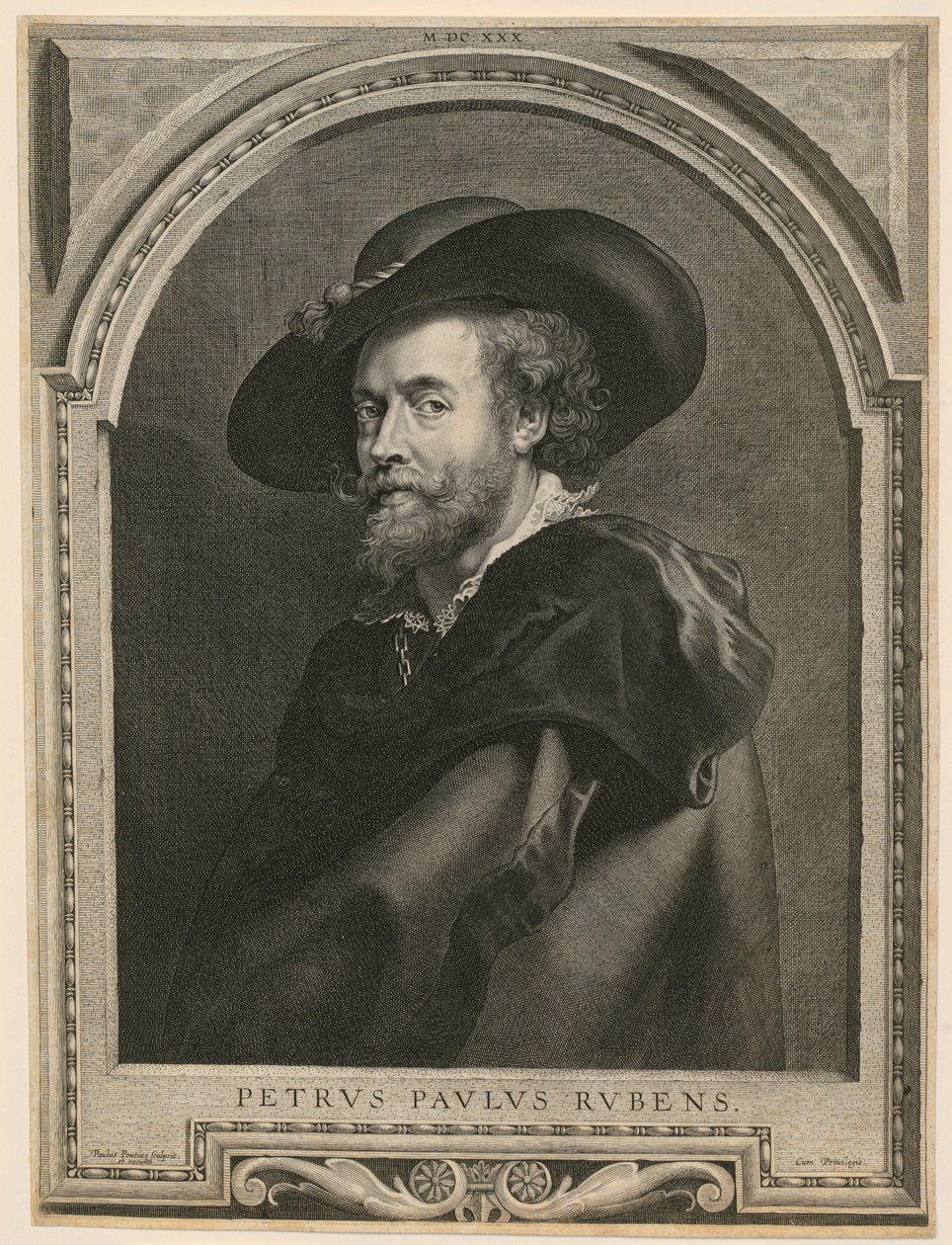 Portret van Peter Paul Rubens door Paulus Pontius