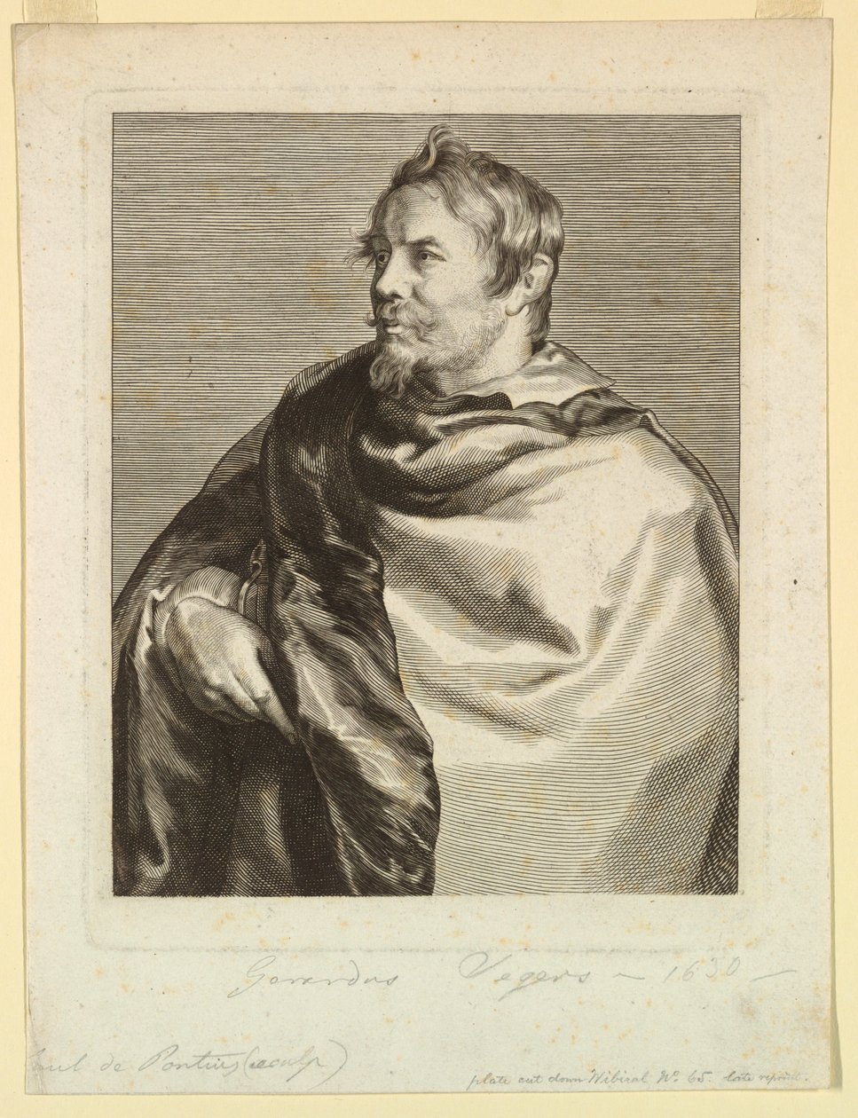 Portret van Gerard Seghers, uit de Icones Principum Virorum door Paulus Pontius