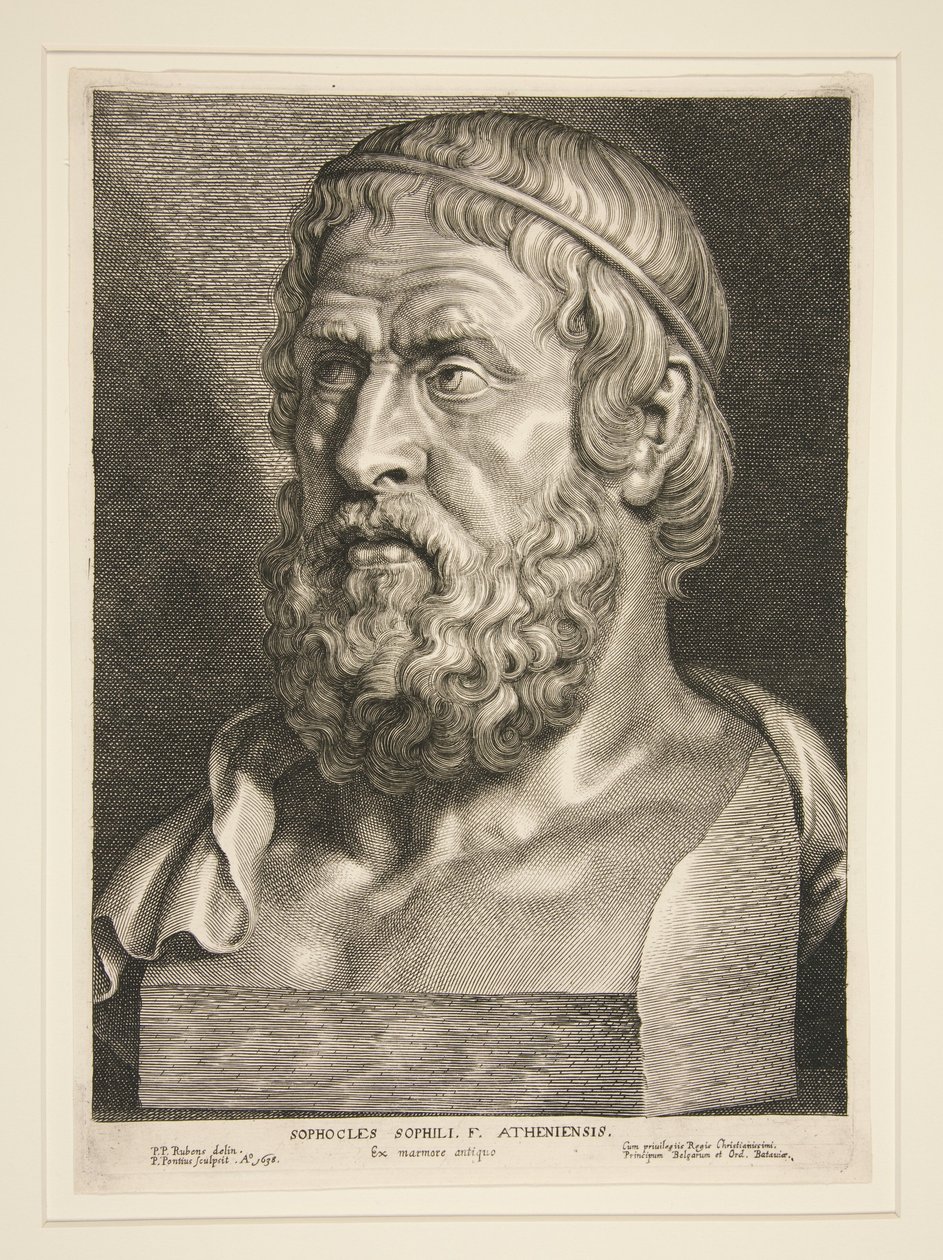 Sophocles door Paulus Pontius