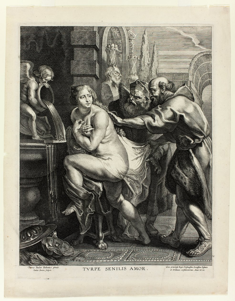 Susanna en de ouderlingen door Paulus Pontius