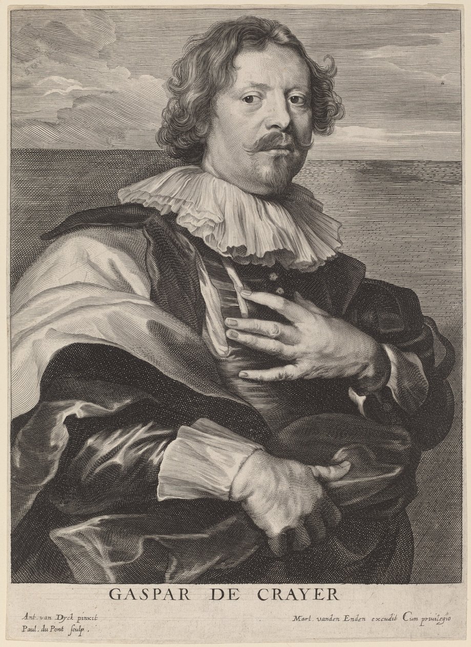 Gaspar de Crayer door Paulus Pontius after Sir Anthony van Dyck