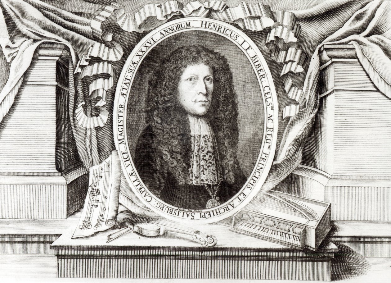 Heinrich Ignaz Franz von Biber (1644-1704) door Paulus Seel