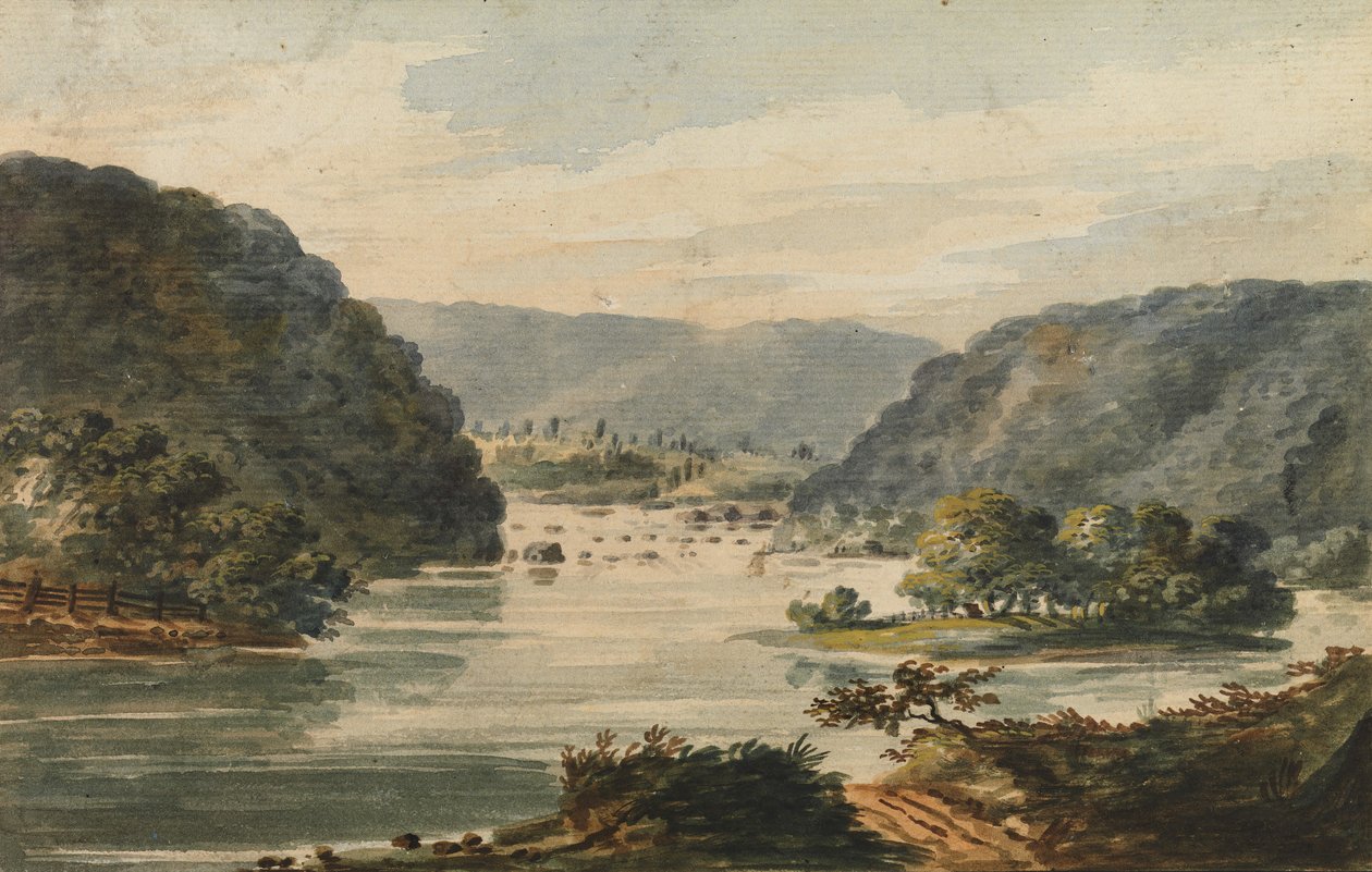 Een uitzicht op de Potomac bij Harpers Ferry, 1811-ca. 1813 door Pavel Petrovic Svin