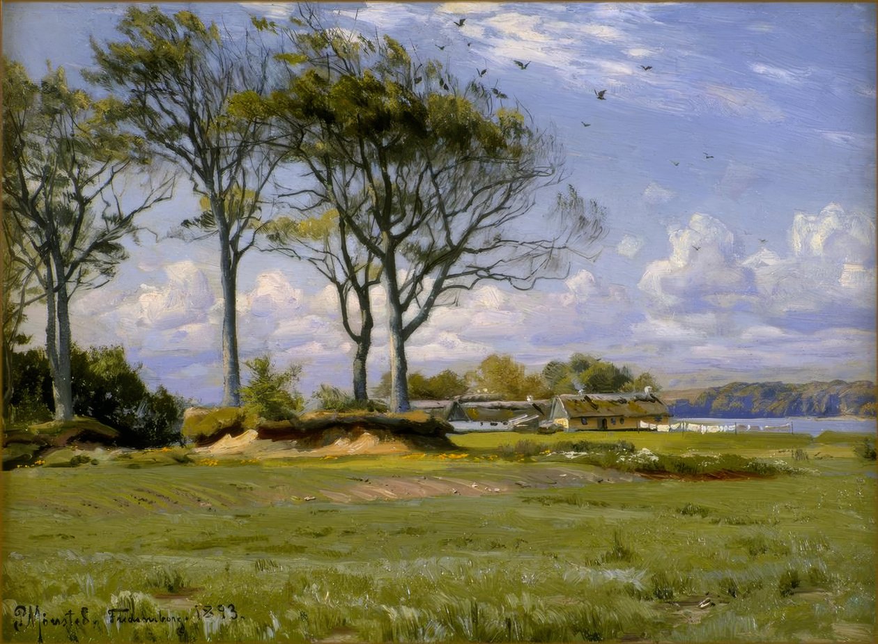 Landschap in de lente door Peder Monsted