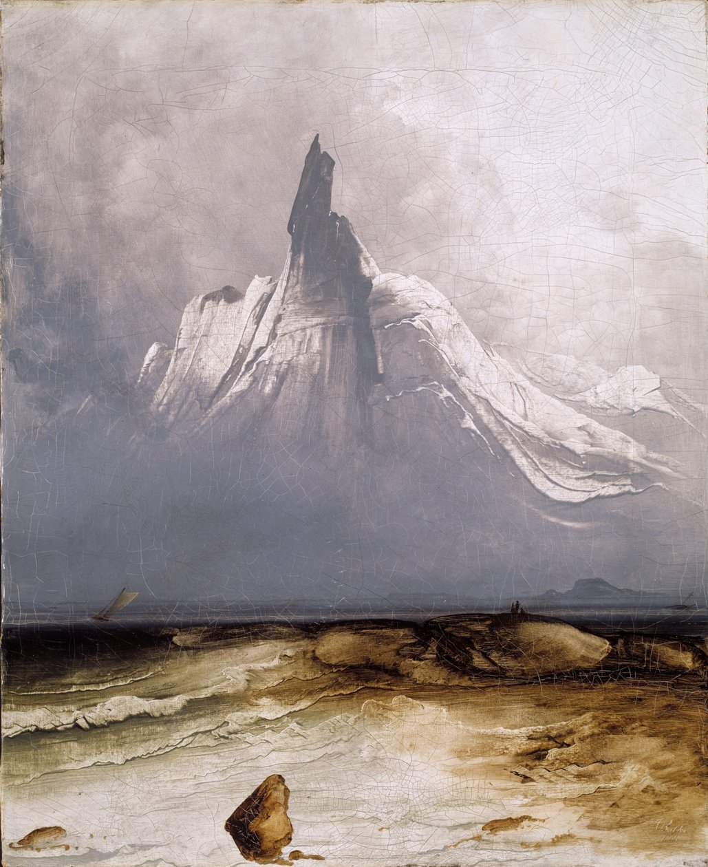 Stetind in mist door Peder Balke