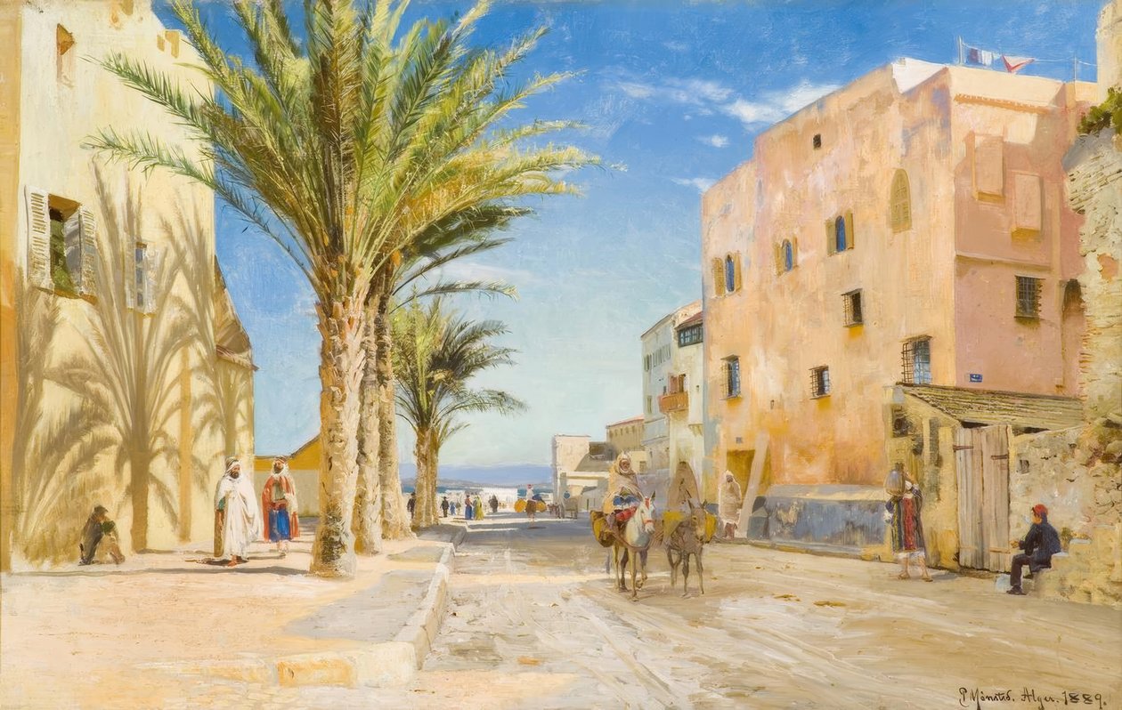 Algiers, middag in Algiers door Peder Monsted