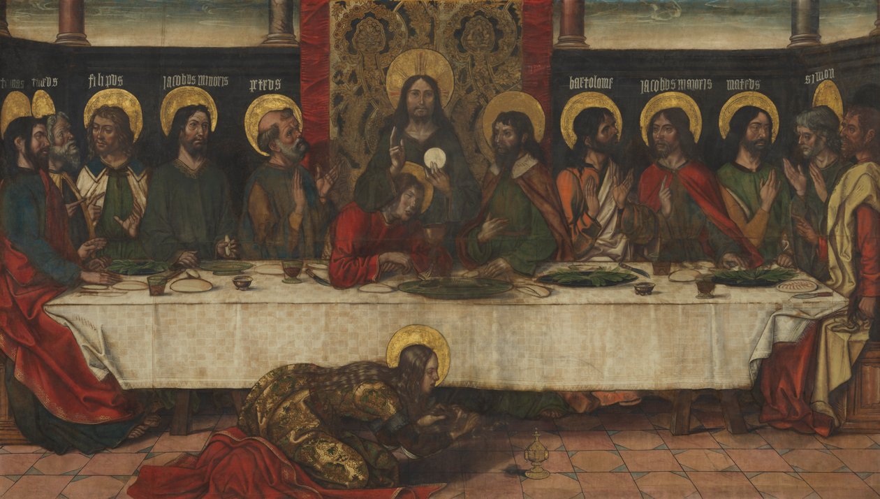 Het Laatste Avondmaal, ca. 1495-1500 door Pedro Berruguete