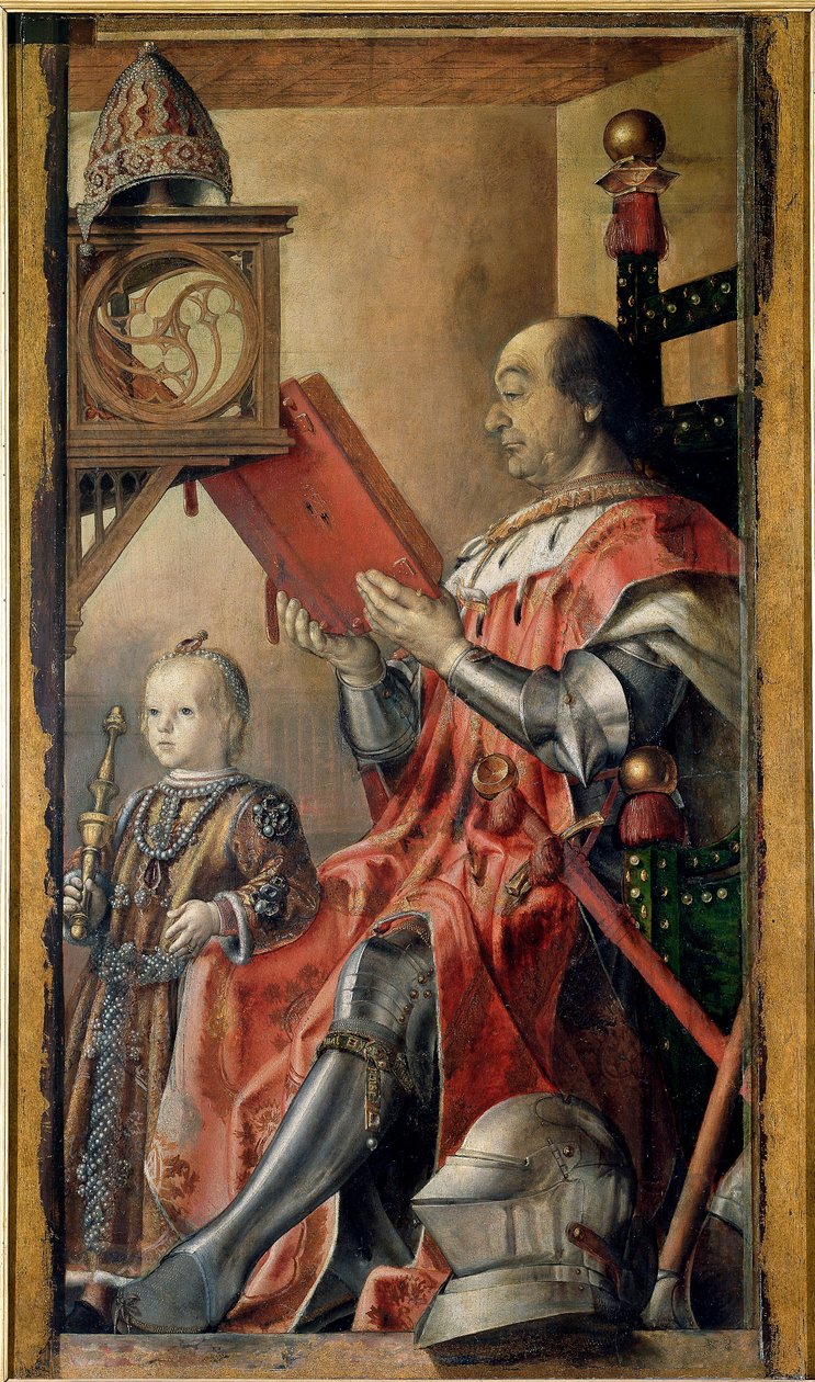 Dubbelportret van Frederik III de Montefeltro door Pedro Berruguete