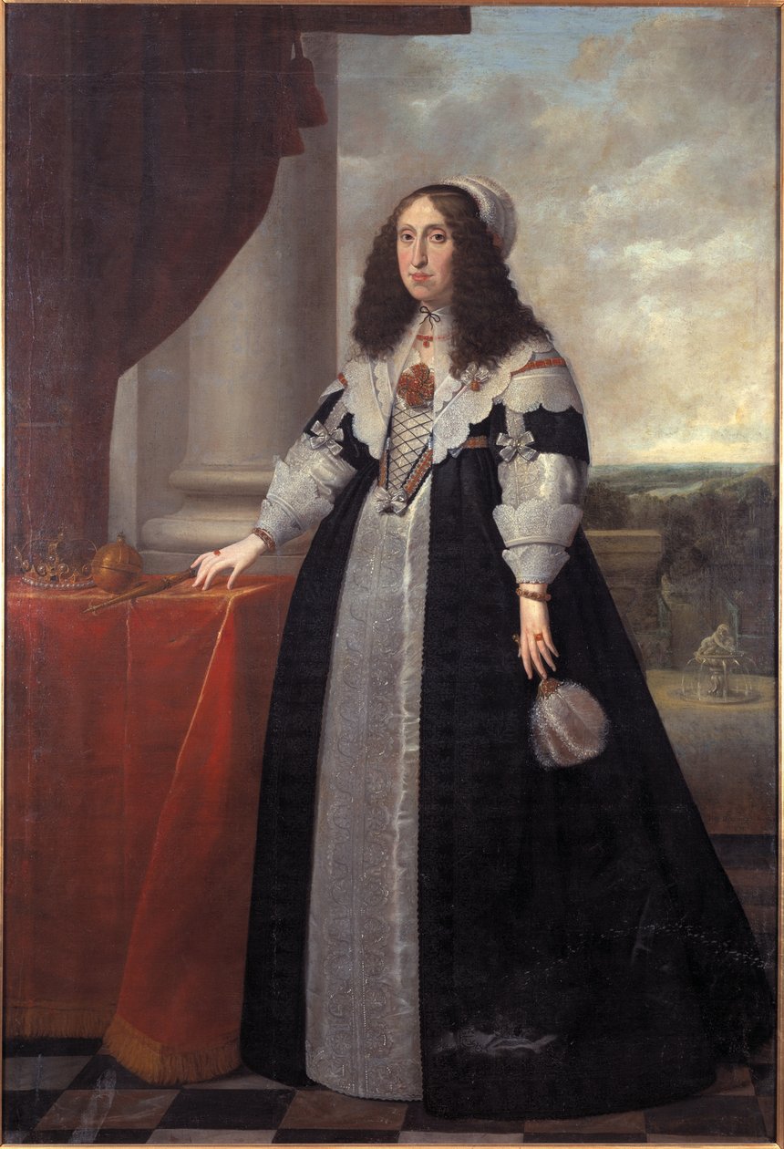 Portret van aartshertogin Cecilia Renata van Oostenrijk (1611-1644), koningin van Polen, door Danckers de Rij, Peeter (c. 1605-1661) door Peeter Danckers de Rij