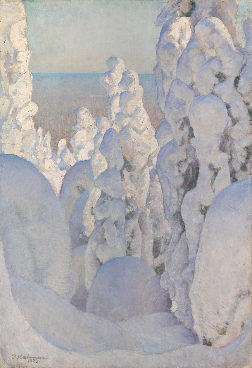 Winterlandschap, Kinahmi door Pekka Halonen