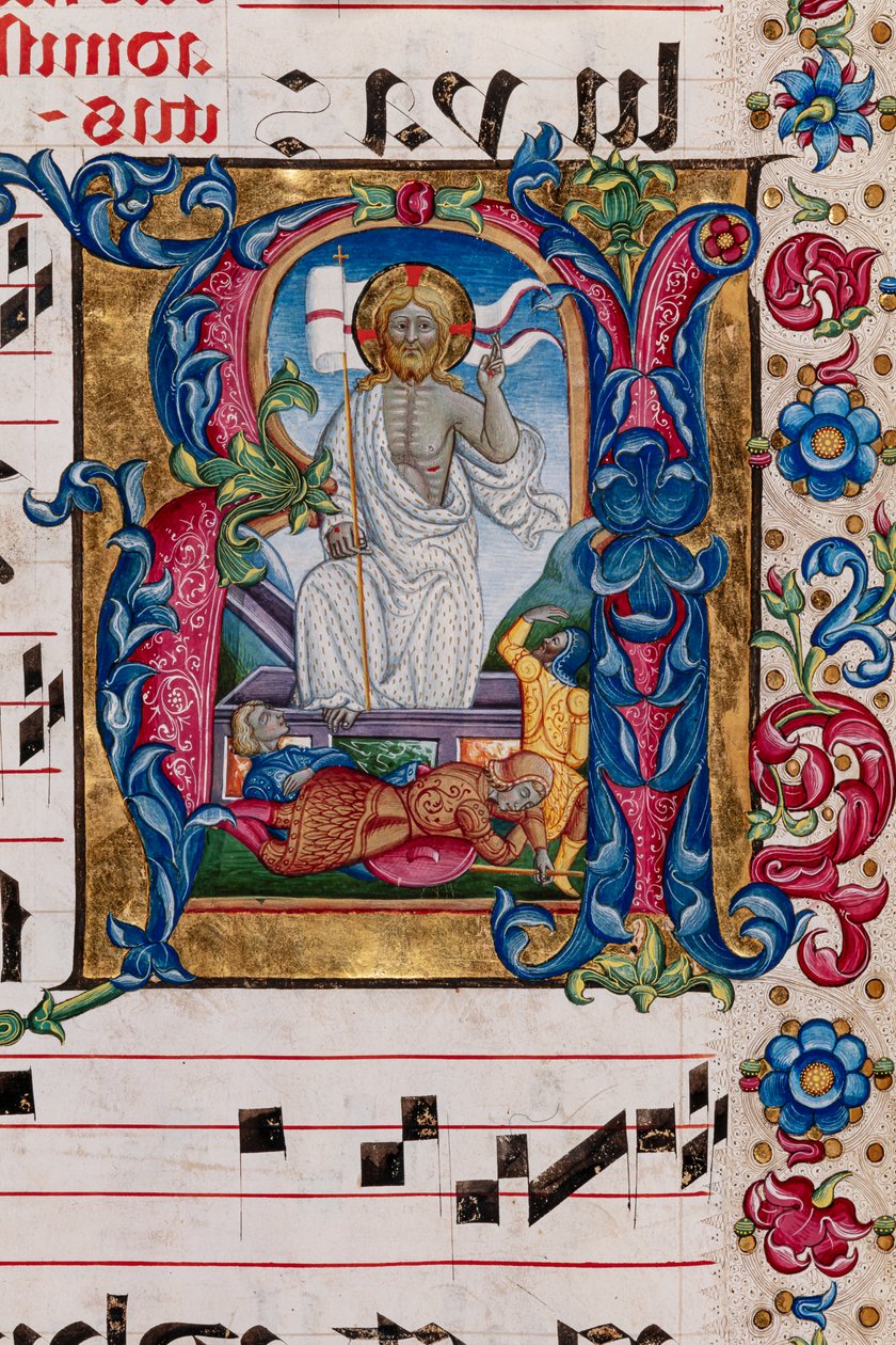 Piccolomini Bibliotheek: koorboek, cod. 101.7, ff. 14r met 